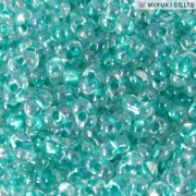 Miyuki Berry Beads 2,5x4,5mm BB1528 Crystal Aqua inside colorlined ca 9gr